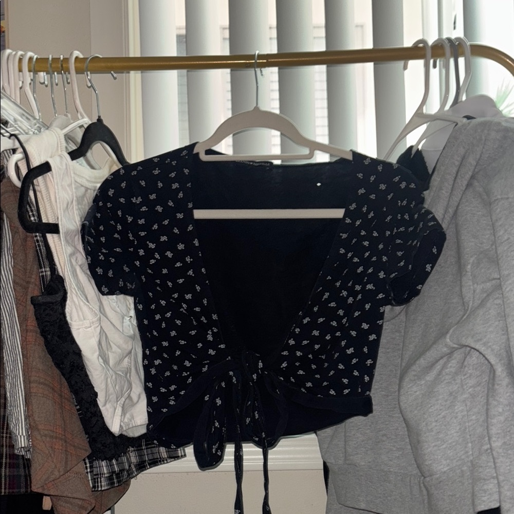Floral Black Women's Top